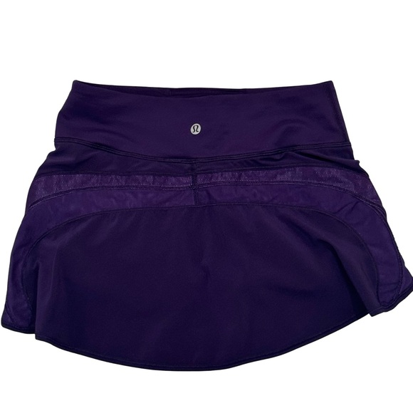 Lululemon Photo Finish Skort Size 2 Dark Court Purple Lightweight Running Skirt - Picture 5 of 9